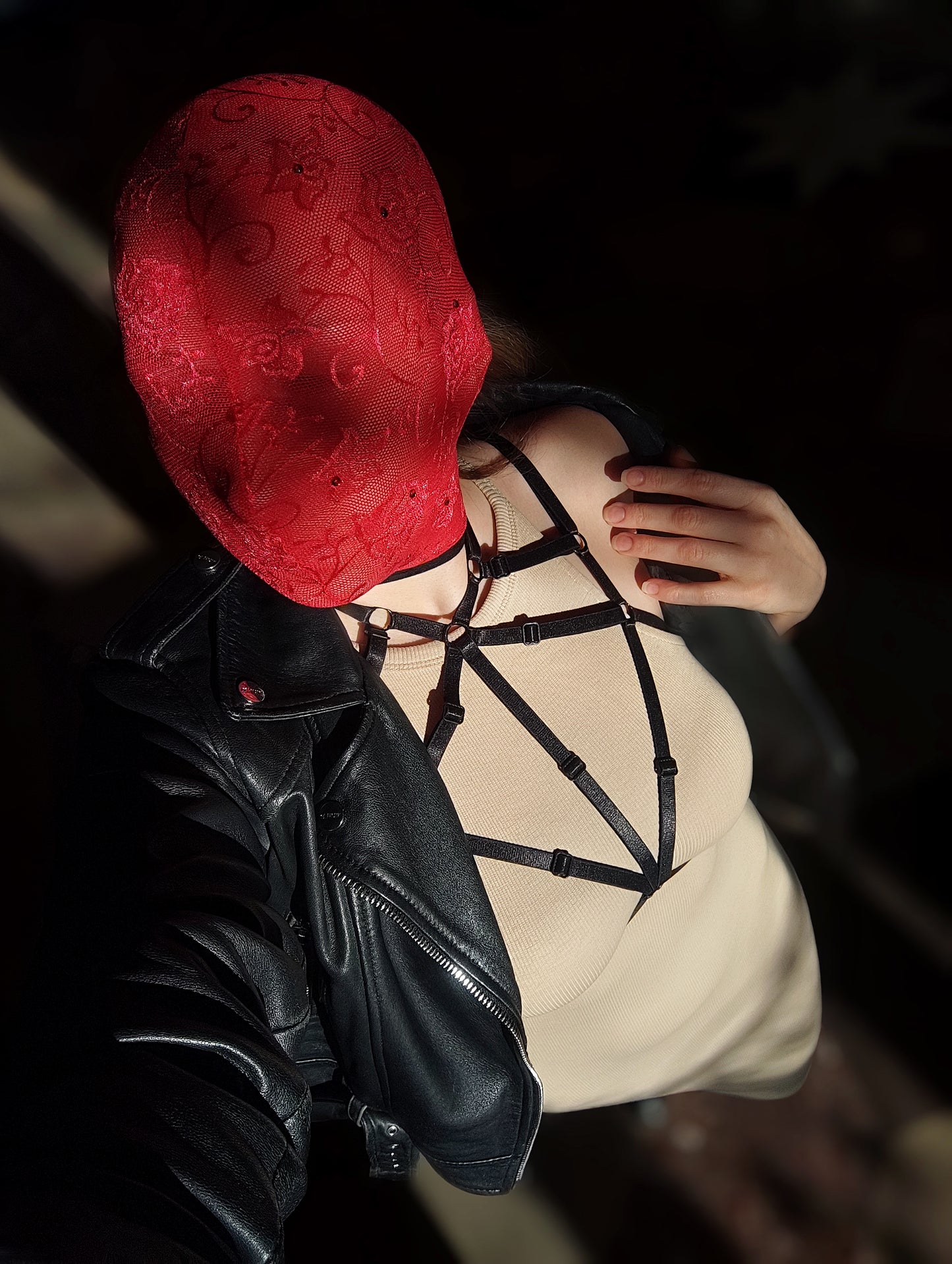 Harness outfit aesthetic, Body harness, Ribbon harness, Harness bra, Chest harness, Women harness, Harness lingerie, Open bra