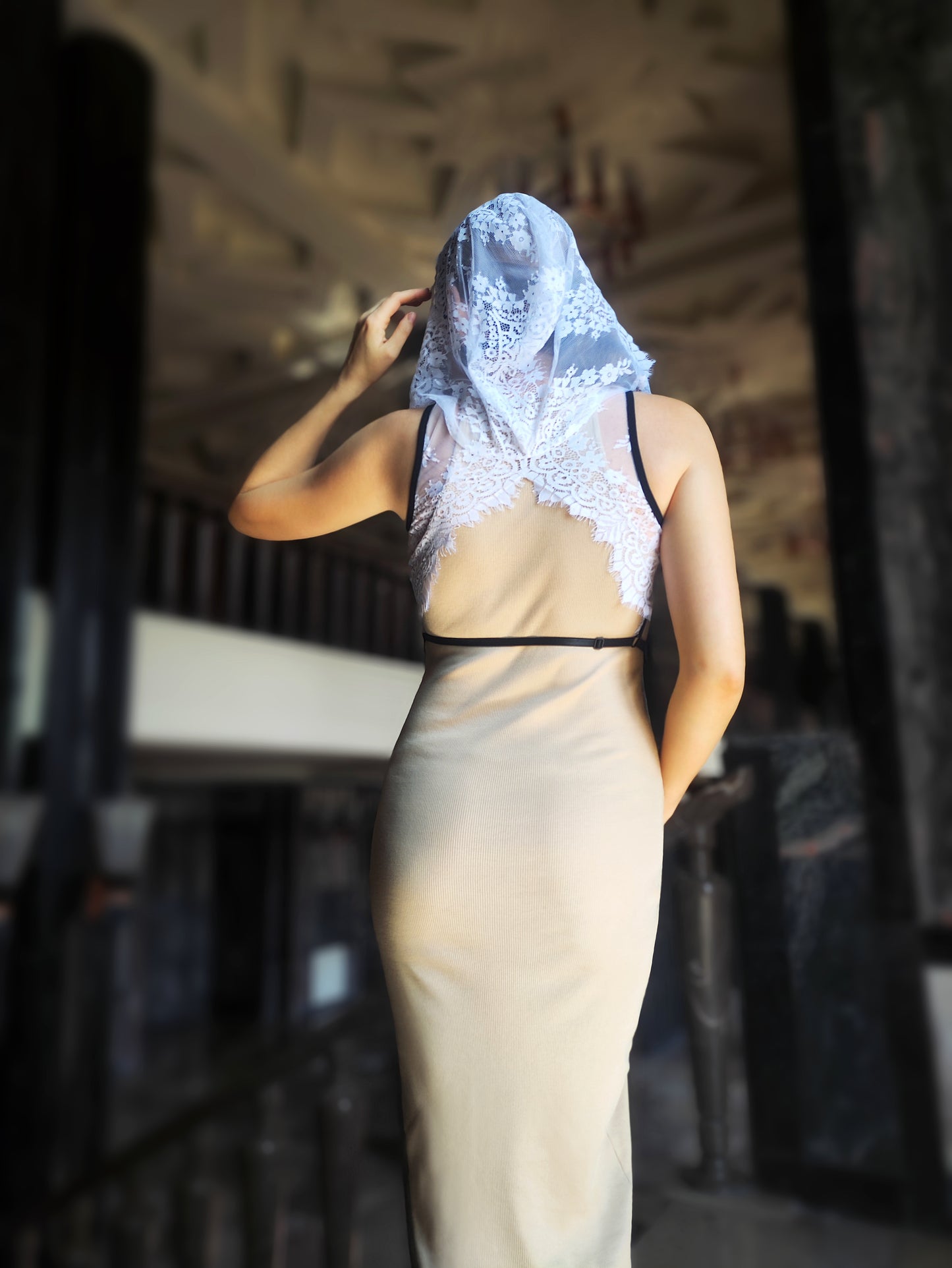 Hood top.Woman lace hood top for pole dance.Rave hood top for party, festival and cosplay.Gothic harness hood top for women.