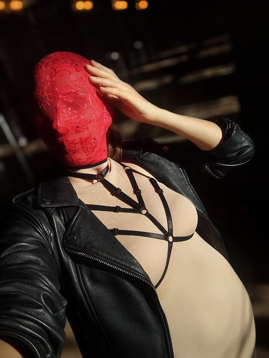 Harness outfit aesthetic, Body harness, Ribbon harness, Harness bra, Chest harness, Women harness, Harness lingerie, Open bra