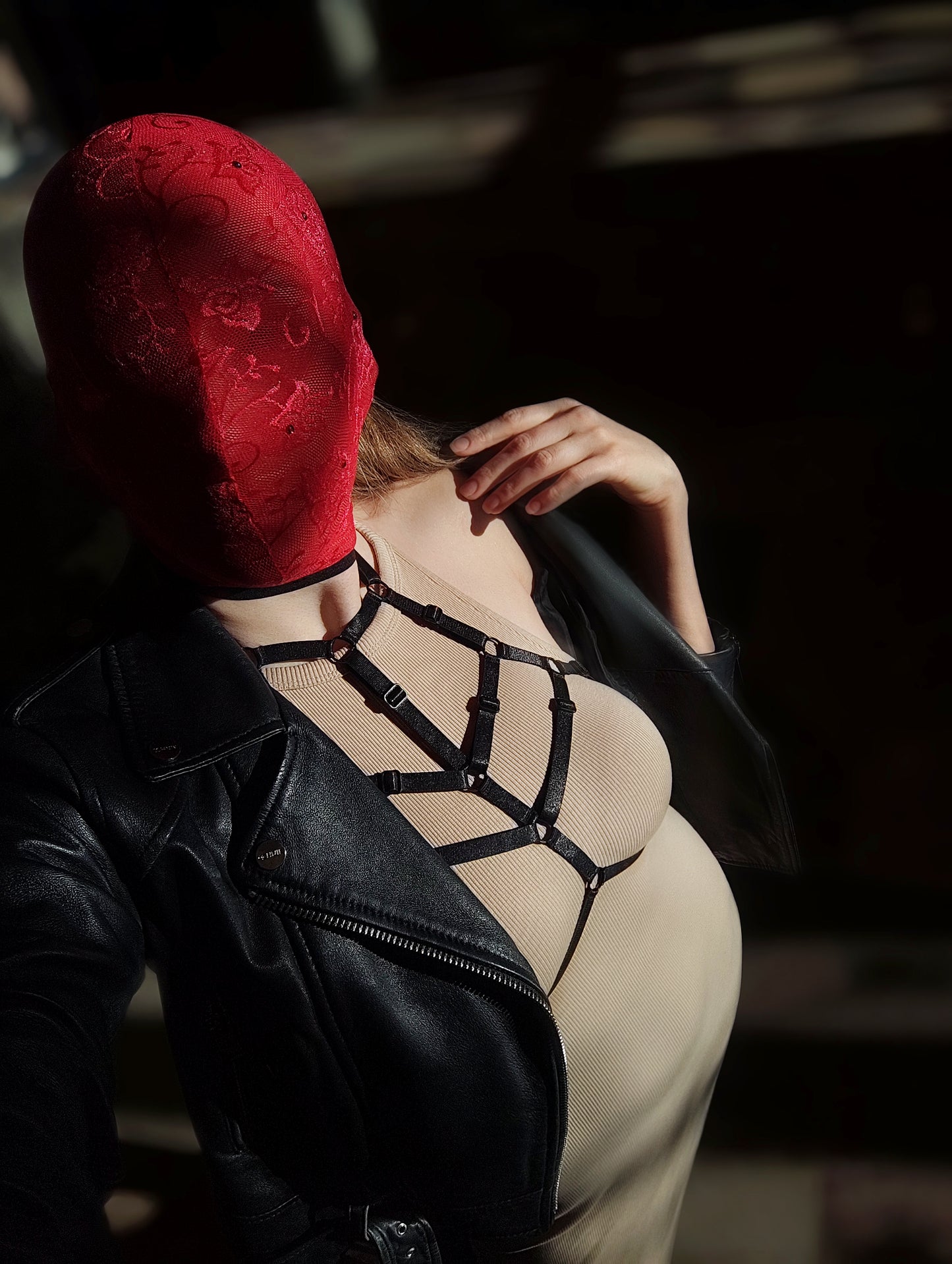 Harness outfit aesthetic, Body harness, Ribbon harness, Harness bra, Chest harness, Women harness, Harness lingerie, Open bra
