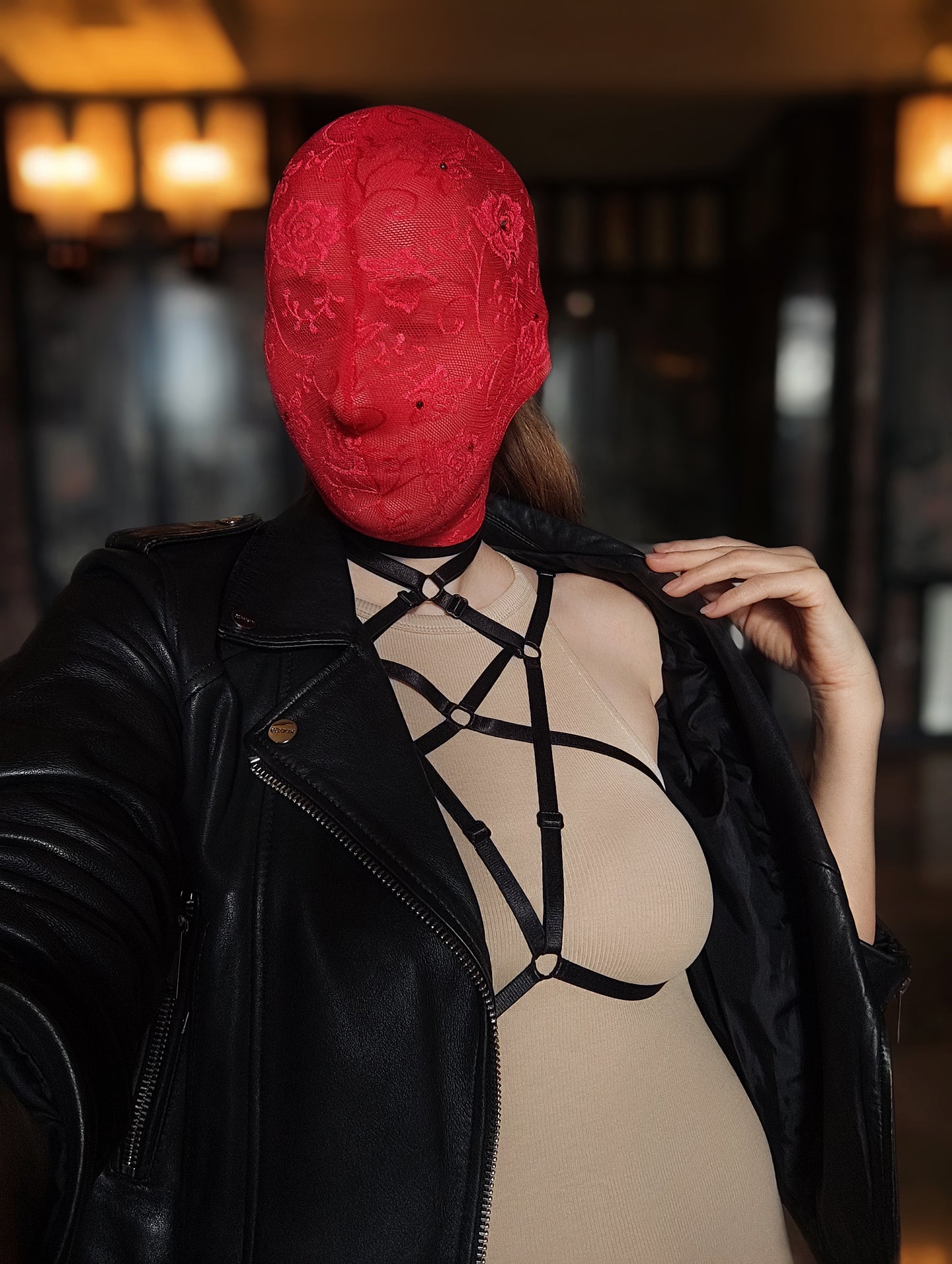 Harness outfit aesthetic, Body harness, Ribbon harness, Harness bra, Chest harness, Women harness, Harness lingerie, Open bra